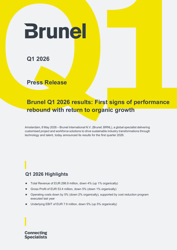 Thumbnail Brunel International Quarterly Report 2026-q1