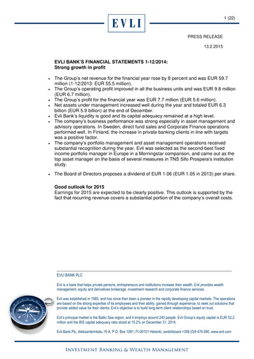 Miniature Evli Bilan financier 2014