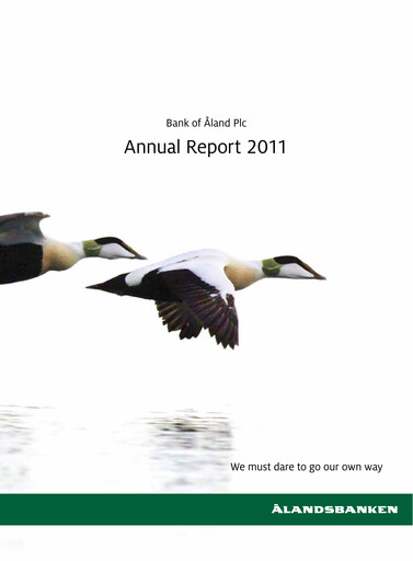 Miniature Ålandsbanken Rapport annuel 2011