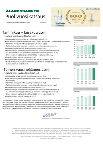 Thumbnail Ålandsbanken Half-year Report 2019-h1