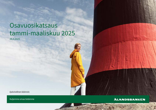 Miniature Ålandsbanken Rapport trimestriel 2025-q1