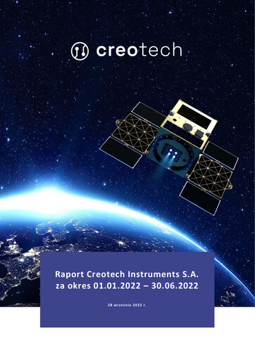 Thumbnail Creotech Instruments Half-year Report 2022-h1