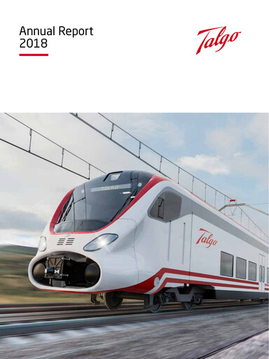 Thumbnail Talgo S.A. Annual Report 2018