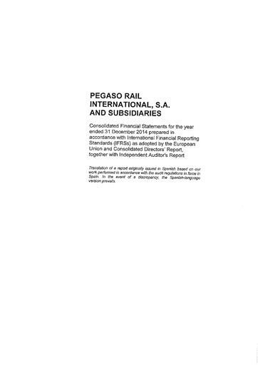 Thumbnail Talgo S.A. Financial Statement 2014