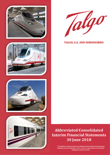 Thumbnail Talgo S.A. Half-year Report 2018-h1