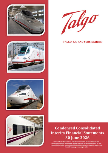 Thumbnail Talgo S.A. Half-year Report 2026-h1