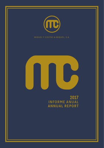 Thumbnail Miquel y Costas & Miquel Annual Report 2017