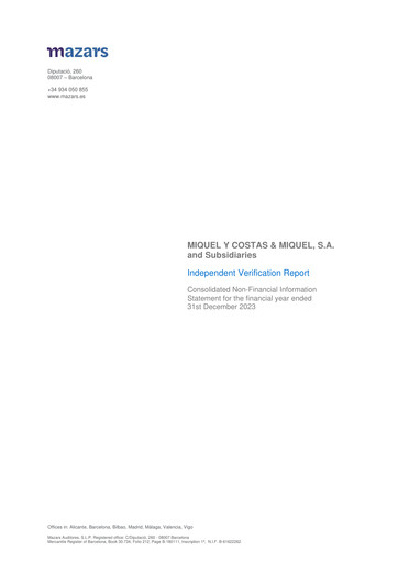 Thumbnail Miquel y Costas & Miquel ESG Report 2023