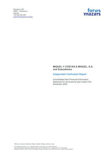 Thumbnail Miquel y Costas & Miquel ESG Report 2024