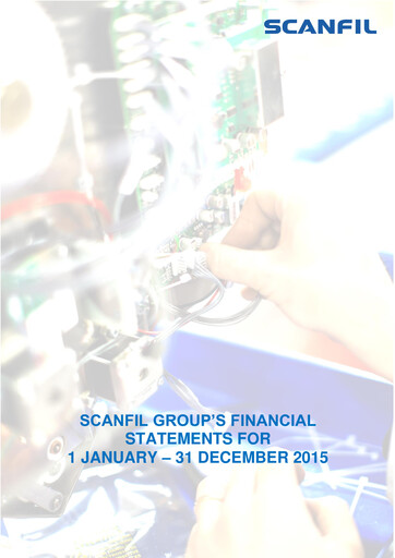 Thumbnail Scanfil Financial Statement 2015
