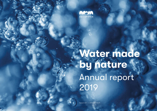 Thumbnail Aquaporin Annual Report 2019