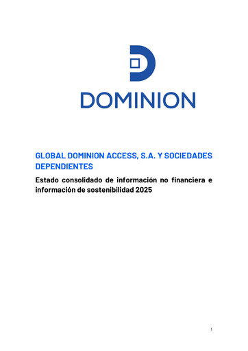 Thumbnail Global Dominion Access ESG Report 2025