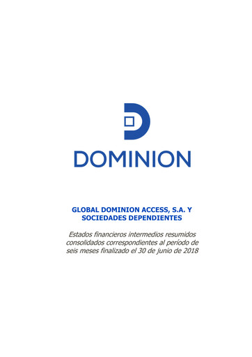 Thumbnail Global Dominion Access Financial Statement 2018-h1