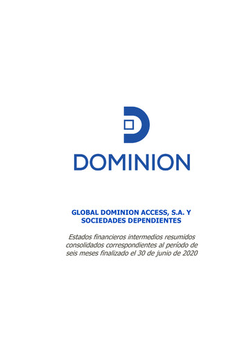 Thumbnail Global Dominion Access Financial Statement 2020-h1