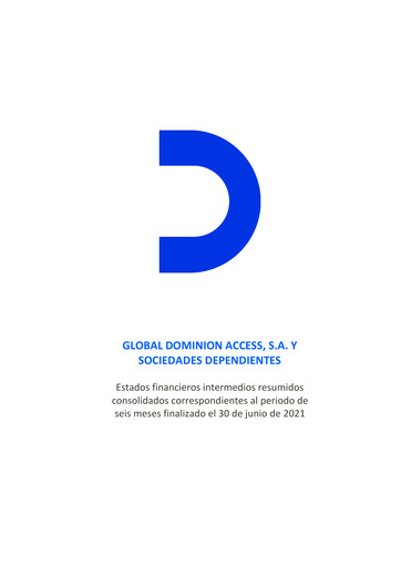 Thumbnail Global Dominion Access Financial Statement 2021-h1
