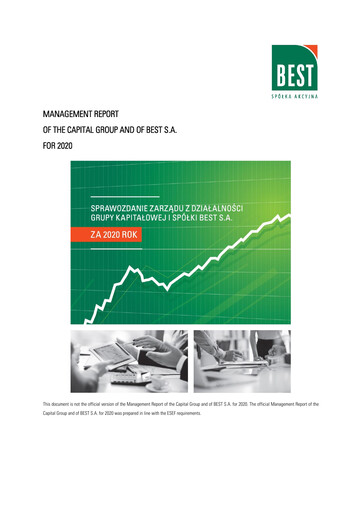 Thumbnail BEST S.A. Annual Report 2020