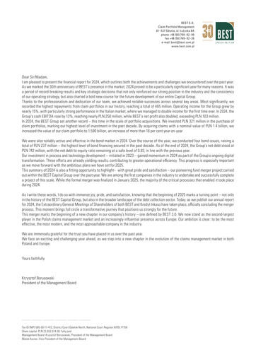 Thumbnail BEST S.A. Financial Report 2024