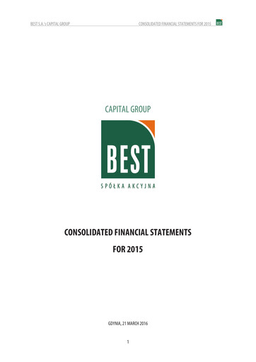 Miniature BEST S.A. Bilan financier 2015
