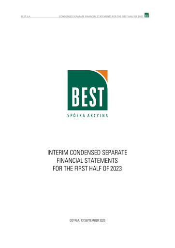 Thumbnail BEST S.A. Financial Statement 2023-h1