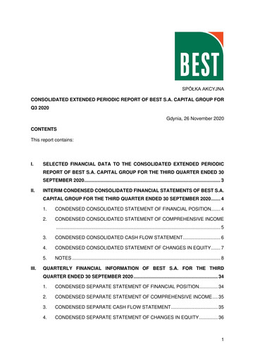 Thumbnail BEST S.A. Quarterly Report 2020-q3