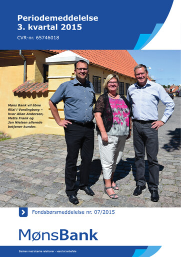 Thumbnail Møns Bank Quarterly Report 2015-q3