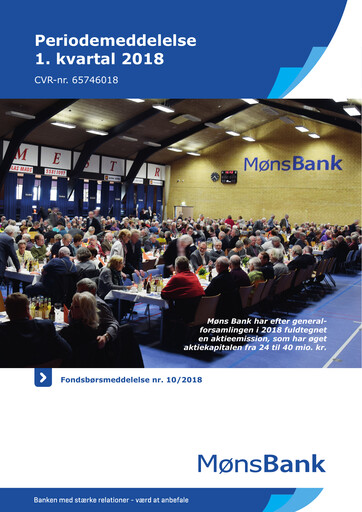 Thumbnail Møns Bank Quarterly Report 2018-q1