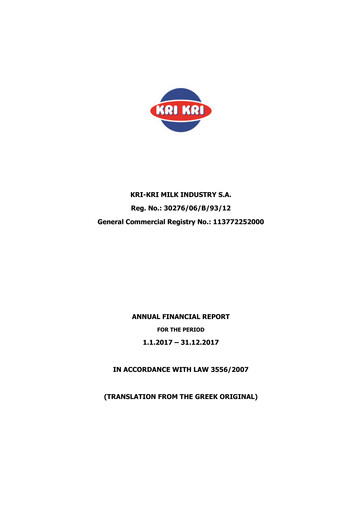 Thumbnail Kri-Kri Milk Industry Financial Statement 2017