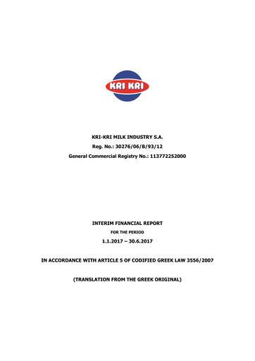 Thumbnail Kri-Kri Milk Industry Half-year Report 2017-h1