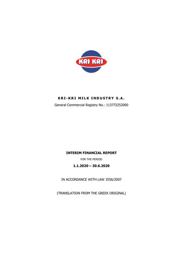 Thumbnail Kri-Kri Milk Industry Half-year Report 2020-h1