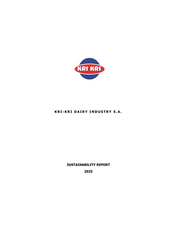 Vorschaubild Kri-Kri Milk Industry Nachhaltigkeitsbericht 2025