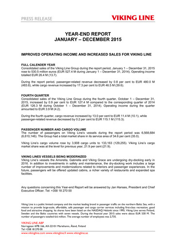 Thumbnail Viking Line Abp Financial Statement 2015