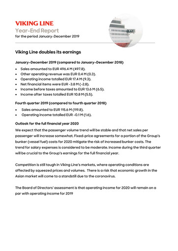 Thumbnail Viking Line Abp Financial Statement 2019