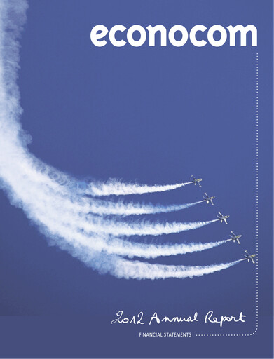 Thumbnail Econocom Group Annual Report 2012