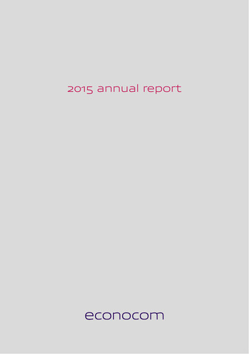 Thumbnail Econocom Group Annual Report 2015