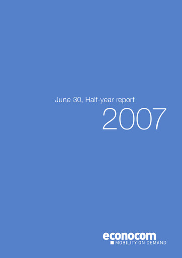 Thumbnail Econocom Group Half-year Report 2007-h1