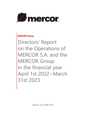 Thumbnail Mercor Annual Report 2022-2023