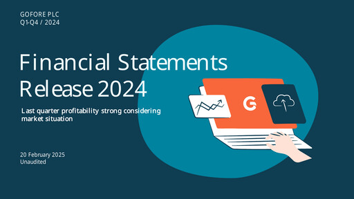 Thumbnail Gofore Oyj Financial Statement 2024