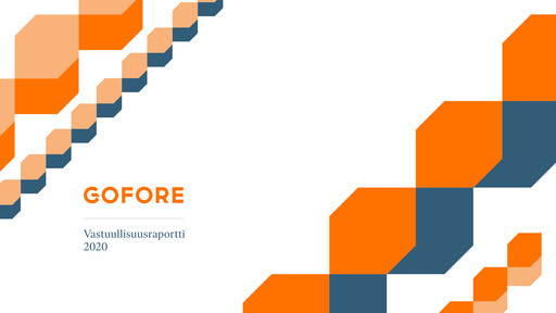 Thumbnail Gofore Oyj Sustainability Report 2020