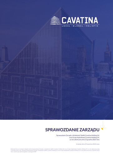 Thumbnail Cavatina Holding Spólka Akcyjna Annual Report 2023