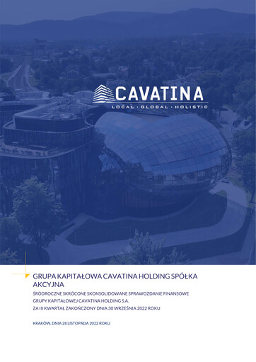 Thumbnail Cavatina Holding Spólka Akcyjna Financial Statement 2022-q3