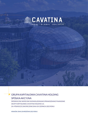 Thumbnail Cavatina Holding Spólka Akcyjna Financial Statement 2023-h1
