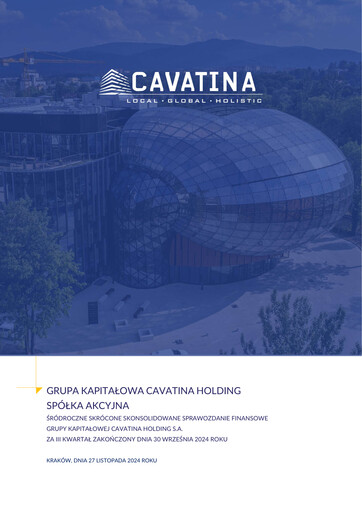 Thumbnail Cavatina Holding Spólka Akcyjna Financial Statement 2024-q3