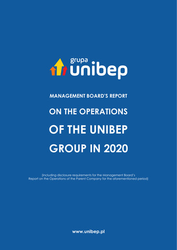 Thumbnail Unibep Annual Report 2020