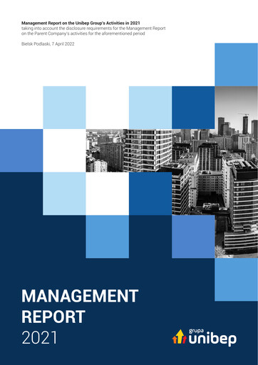 Thumbnail Unibep Annual Report 2021