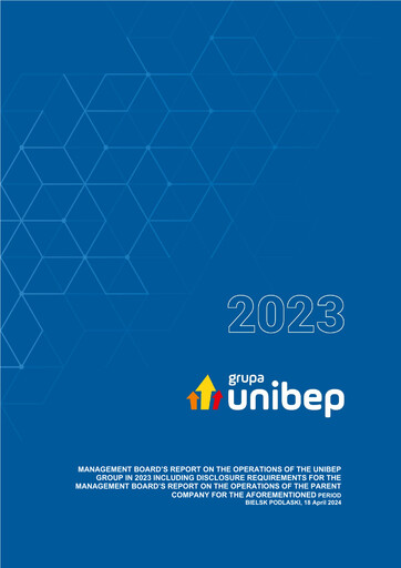 Thumbnail Unibep Annual Report 2023