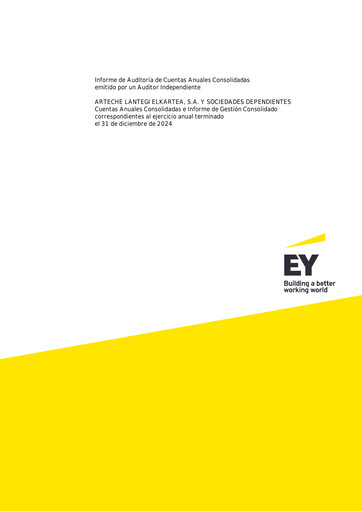 Thumbnail Arteche Lantegi Elkartea, S.A. Financial Statement 2024