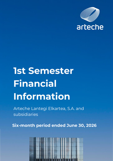 Thumbnail Arteche Lantegi Elkartea, S.A. Half-year Report 2026-h1