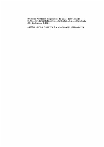 Thumbnail Arteche Lantegi Elkartea, S.A. Sustainability Report 2021