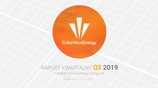 Thumbnail Columbus Energy Quarterly Report 2019-q3