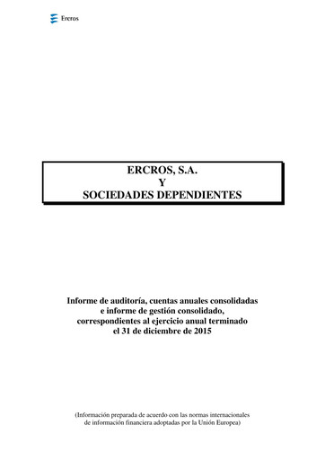 Thumbnail Ercros Financial Statement 2015